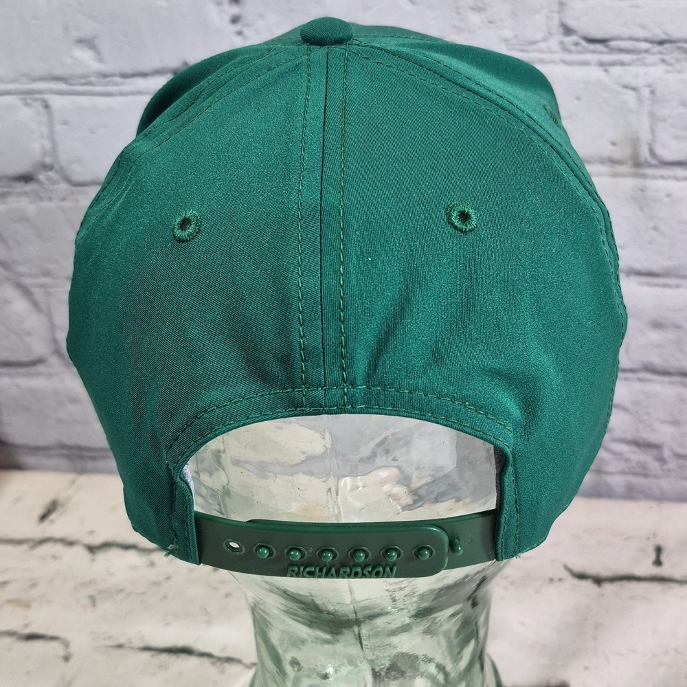 Mountain Dew Hat Green Retro Trucker Rubber Logo Soda Pop Snapback Ball Cap - Picture 4 of 6